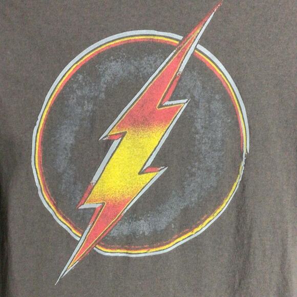 Classic DC FLASH t shirt brown Medium - Picture 2 of 4